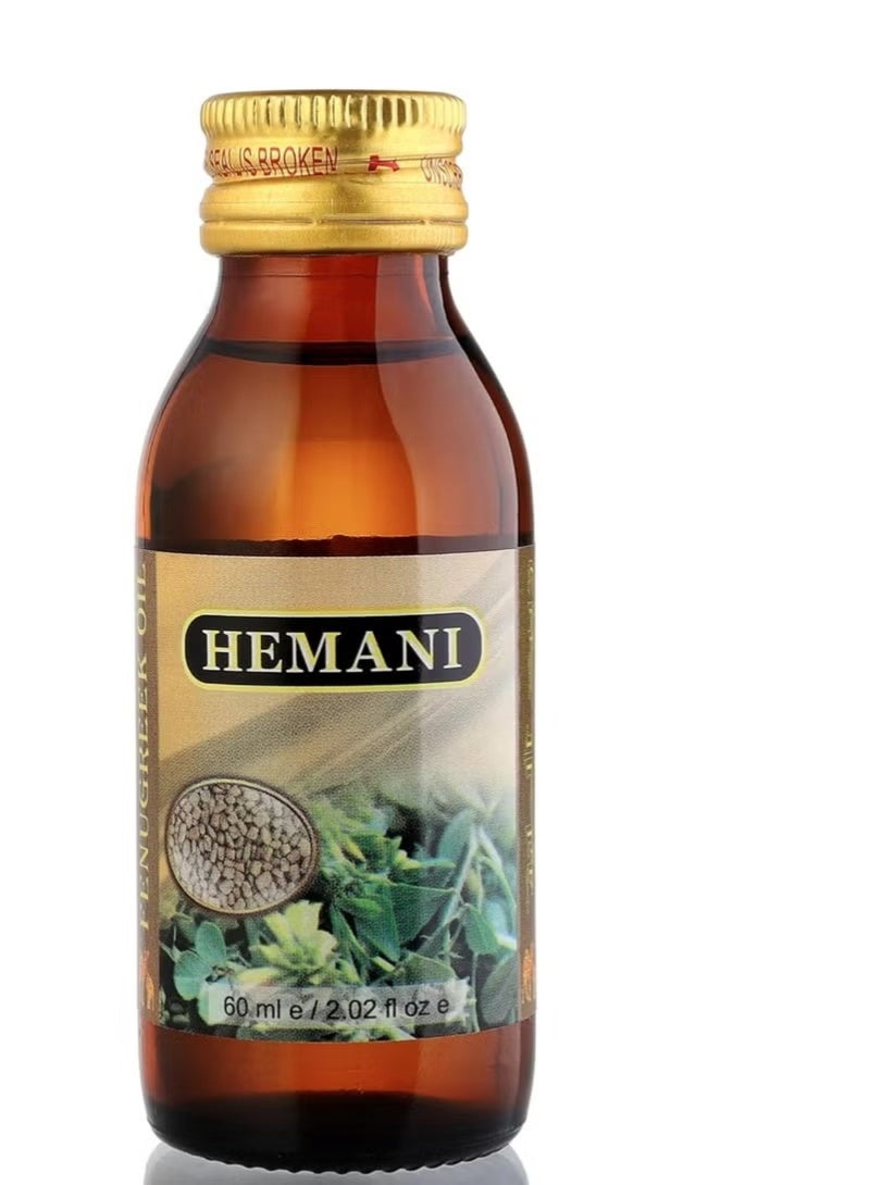 HEMANI Fenugreek Oil 60 ml | 100% Natural Herbal Methi Oil for Hair Care | Premium Glass Bottle - Image 2